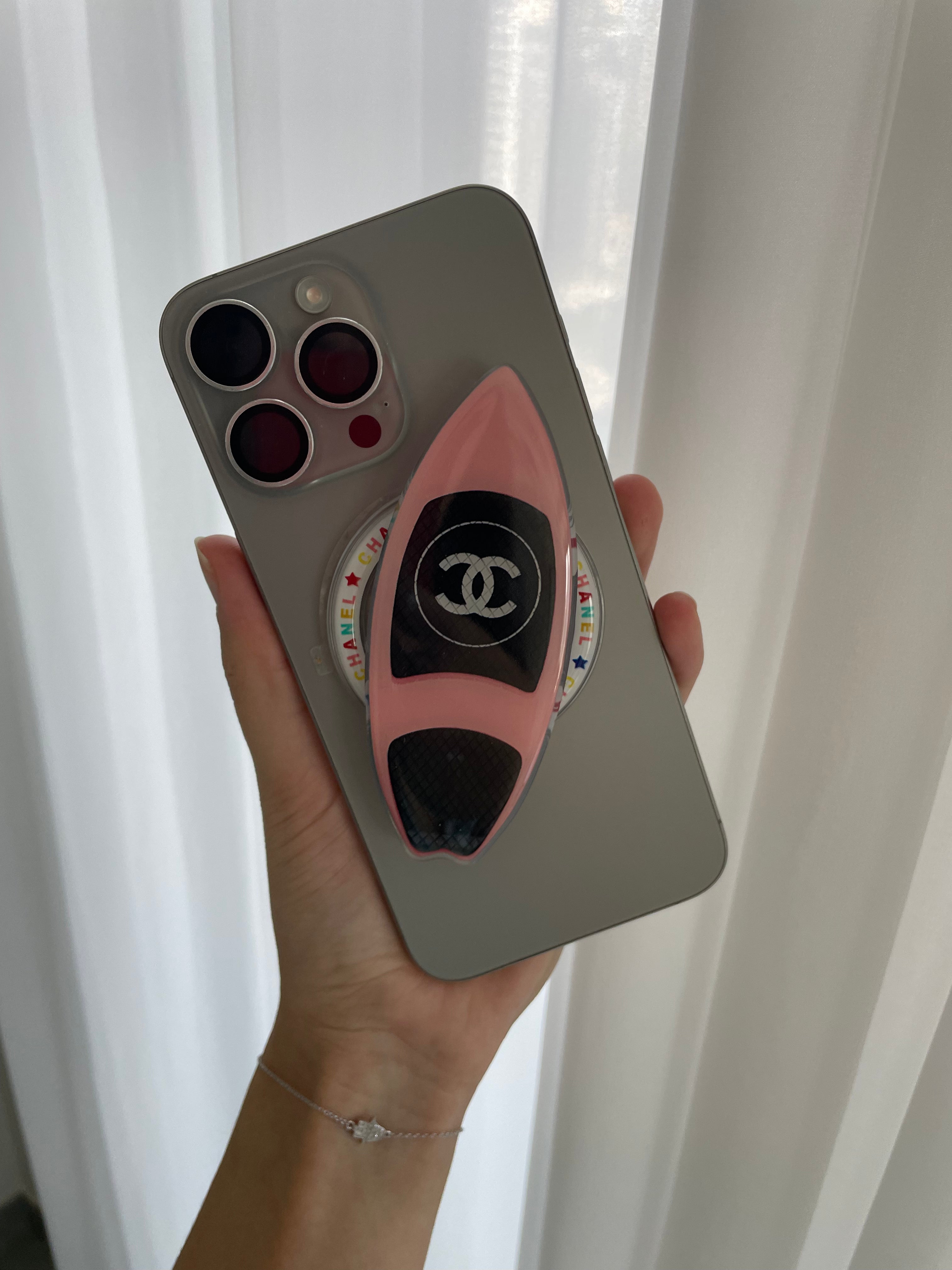 Pink Surfboard Pop Socket