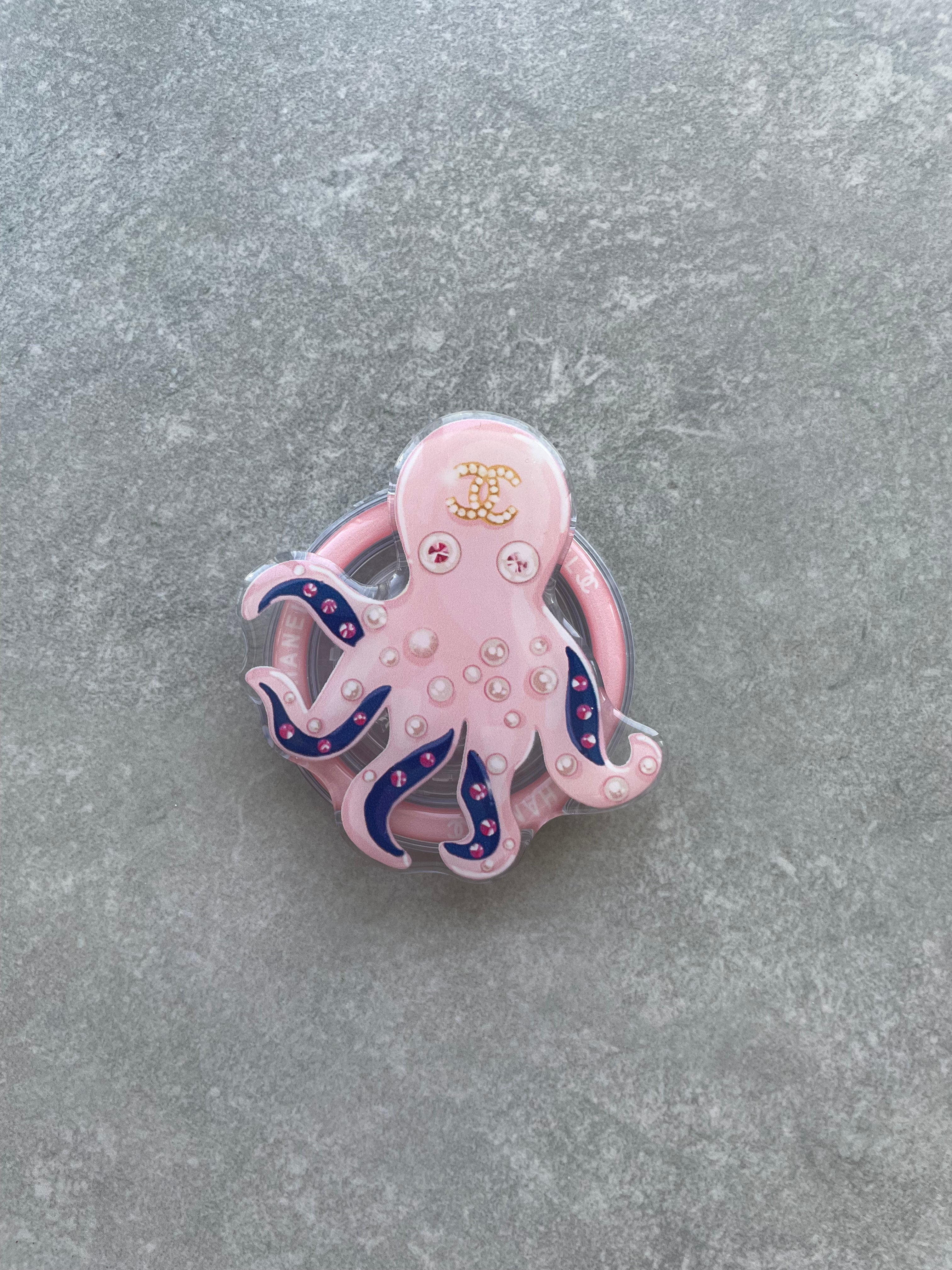 Pink Octopus Pop Socket